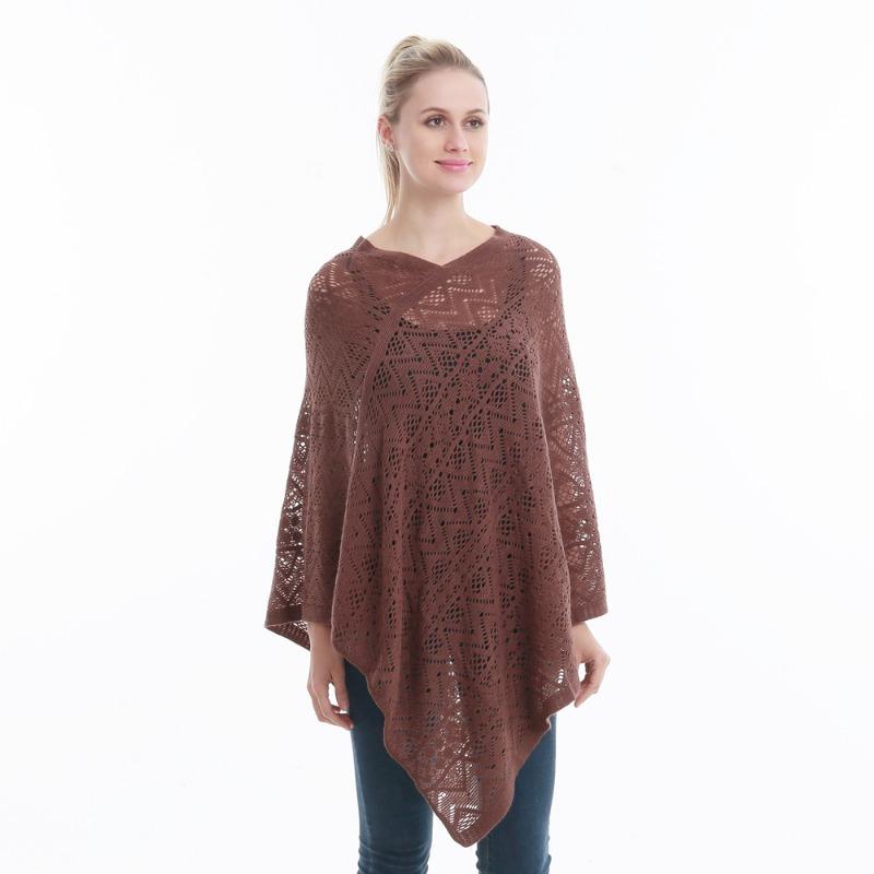 Large Size Women's Hoodie Loose Hollow Irregular Pullover Top Cape Sweater One Piece Hair Replacement