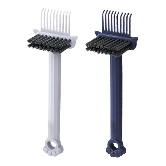 1/2/3/4 шт. Очиститель для волос с ручкой в виде кошачьей лапки Двусторонняя массажная расческа с воздушной подушкой Инструмент для чистки Портативный для дома, путешествий, салона Инструмент для удаления волос с расчески