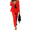 Women's Dressy 2 Piece Business Set Long Sleeve Blazer And Pencil Pant