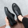 Foreign Trade Men's Shoes Men's Brock Lace-up Business Dress Casual Leather Shoes Trendy Large Size Retro Style Leather Shoes