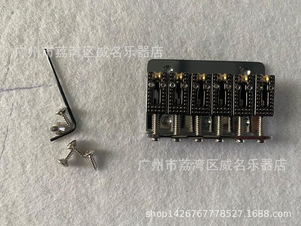 Премиальные аксессуары для детских электрогитар: 65-мм бридж-струнодержатель с роликовыми сёдлами в серебристом, черном, золотом цветах.