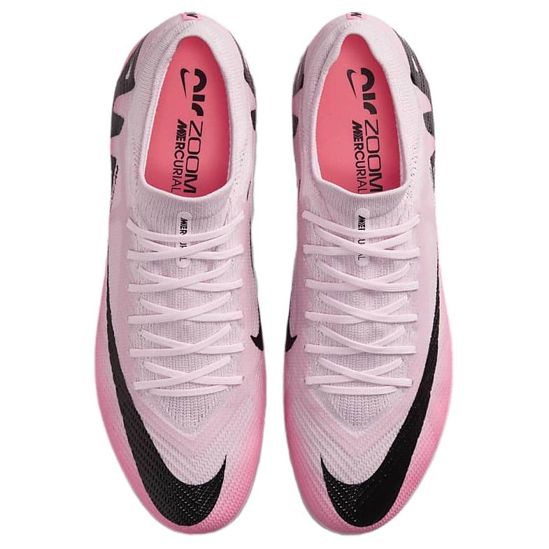 Nike Air Zoom Vapor 15 Pro Удобные Стильные AG (Резиновые короткие шипы) Мужские футбольные бутсы для искусственного газона розово-черные DJ5604-601
