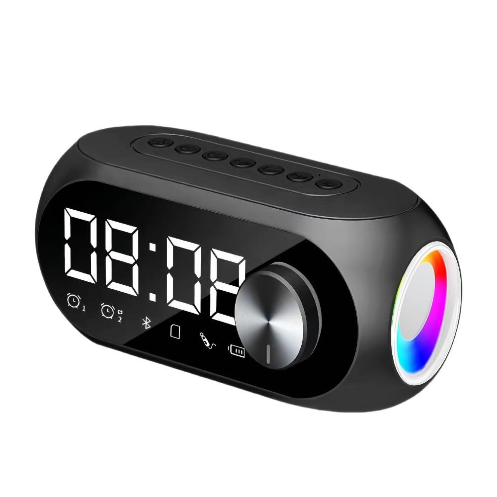 360° Surround Sound Alarm Clock Radio FM Radio Wireless Mini Woofers Bluetooth Speakers  Home Use