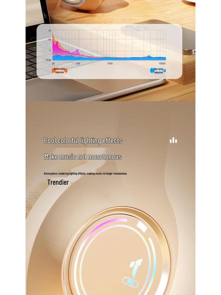 Беспроводная игровая гарнитура M3 Bluetooth с накладными амбушюрами и мощными басами