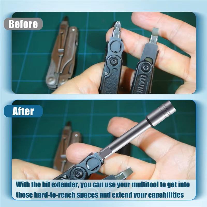 Drill Bit Extension Rod Magnetic Screwdriver Bit Holder 1/4 Hex Driver Socket Adapter Power Tools For Leatherman Surge Wave Plus