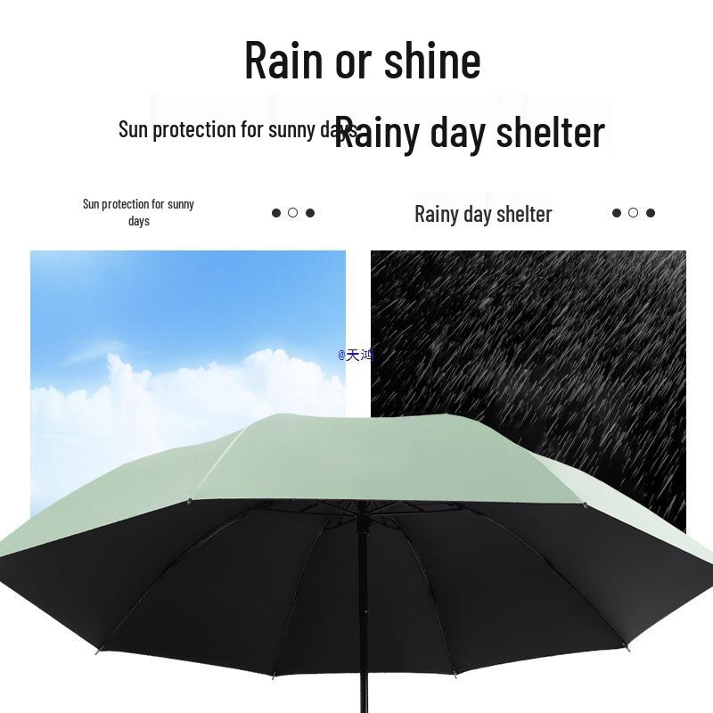 Очень большой зонт-солнцезащитный двойного назначения: Плотный, Усиленный, Складной для Солнца и Дождя