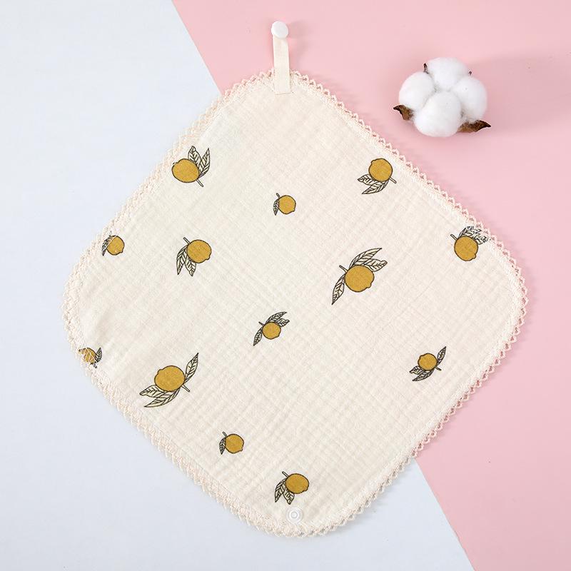 4-слойное хлопковое марлевое детское полотенце - Мягкое, Класс А, Маленькое квадратное для детей и использования в детском саду