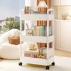 Household Multi-layer Small Cart Storage Rack Floor To Floor Kitchen Bedroom Bathroom Storage Rack Storage Rack With Wheels