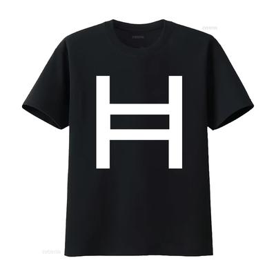 Футболка в стиле логотипа Hedera Hashgraph Идеально для фанатов HBAR винтажная Стиранная Слегка унисекс Мягкая дизайнерская одежда