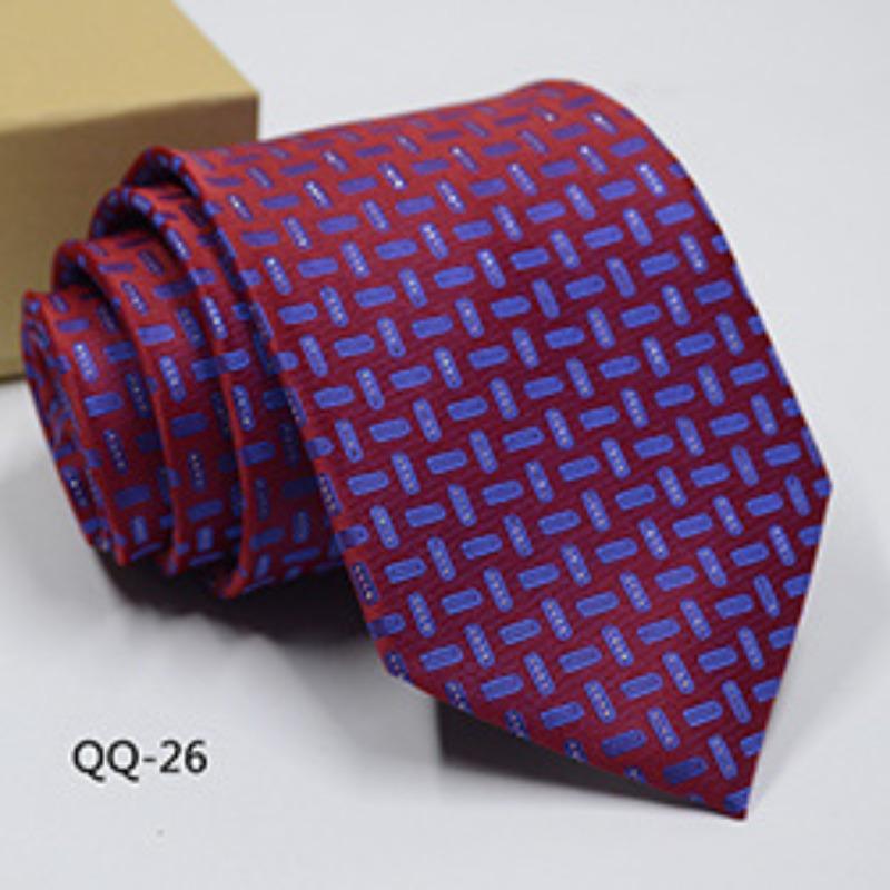 Мужское Платье Деловой Повседневный Профессиональный Жених Свадьба Лучший Муж С Полосатым Жаккардом Изысканный Джентльмен Мужской Премиальный Галстук