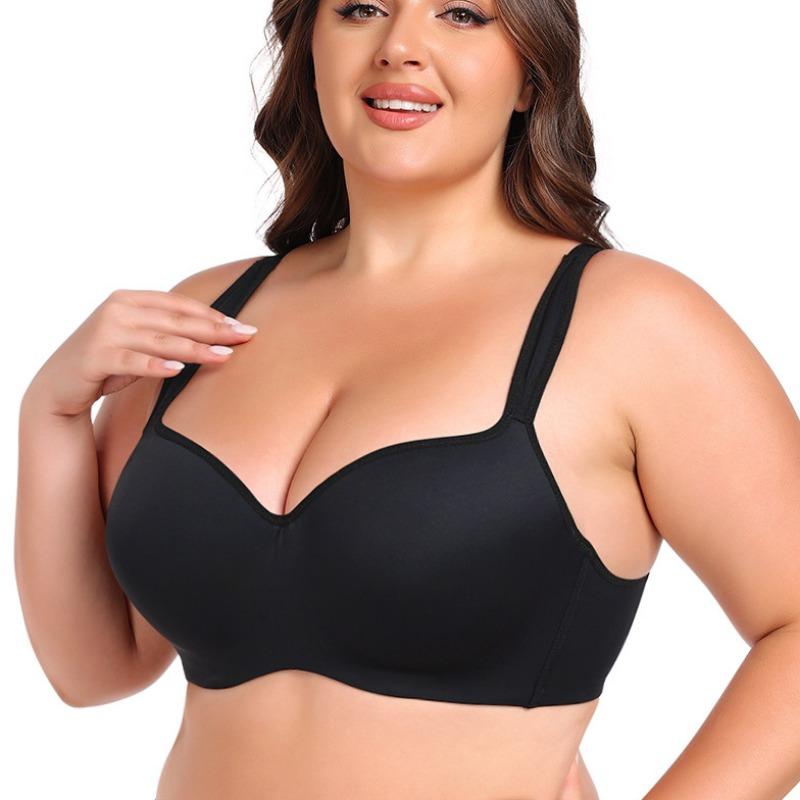 Plus Size Anti-sagging Underwire Push-up Sports Bra for Fat Girls