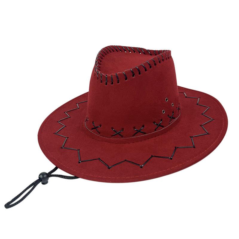 Outdoor Cowboy West Hat Sun Protection Breathable Solid Color Cap Unisex Gift