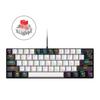61-клавишная механическая клавиатура с эффектами RGB-подсветки, эргономичный дизайн, регулируемая универсальная проводная игровая клавиатура Plug-Play