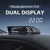 Автомобильный проекционный дисплей цифровой OBD Hud многофункциональный автомобильный прибор спидометр сигнализация превышения скорости двойной HD экран