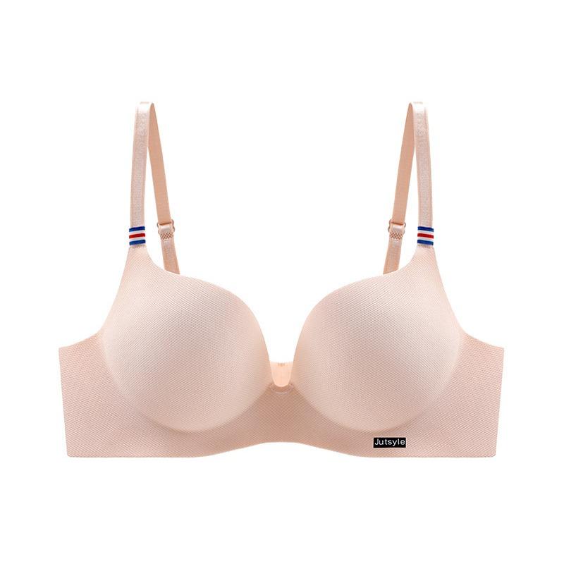 Простой цельный бюстгальтер для девочек, собранный без бюстгальтера со стальным кольцом