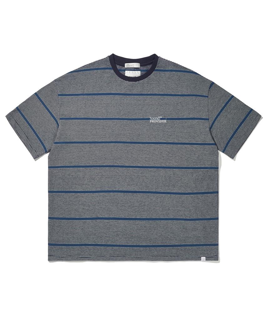 SOUNDSLIFE Db Stripe T-Shirt Blue