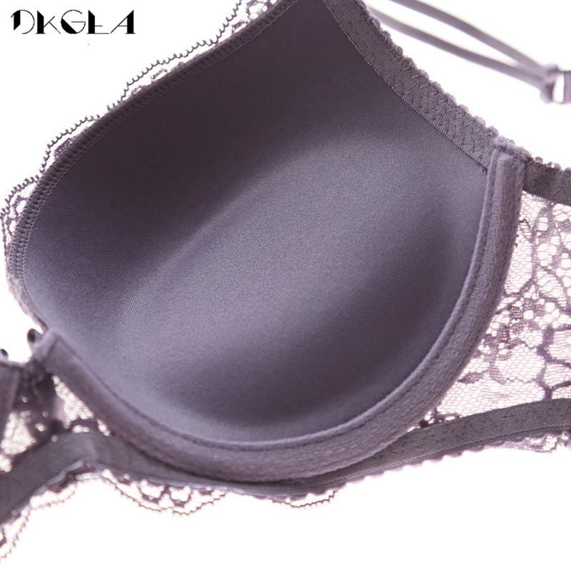 DKGEA Sexy Women Underwear Thick Brassiere Push Up Bra Lace