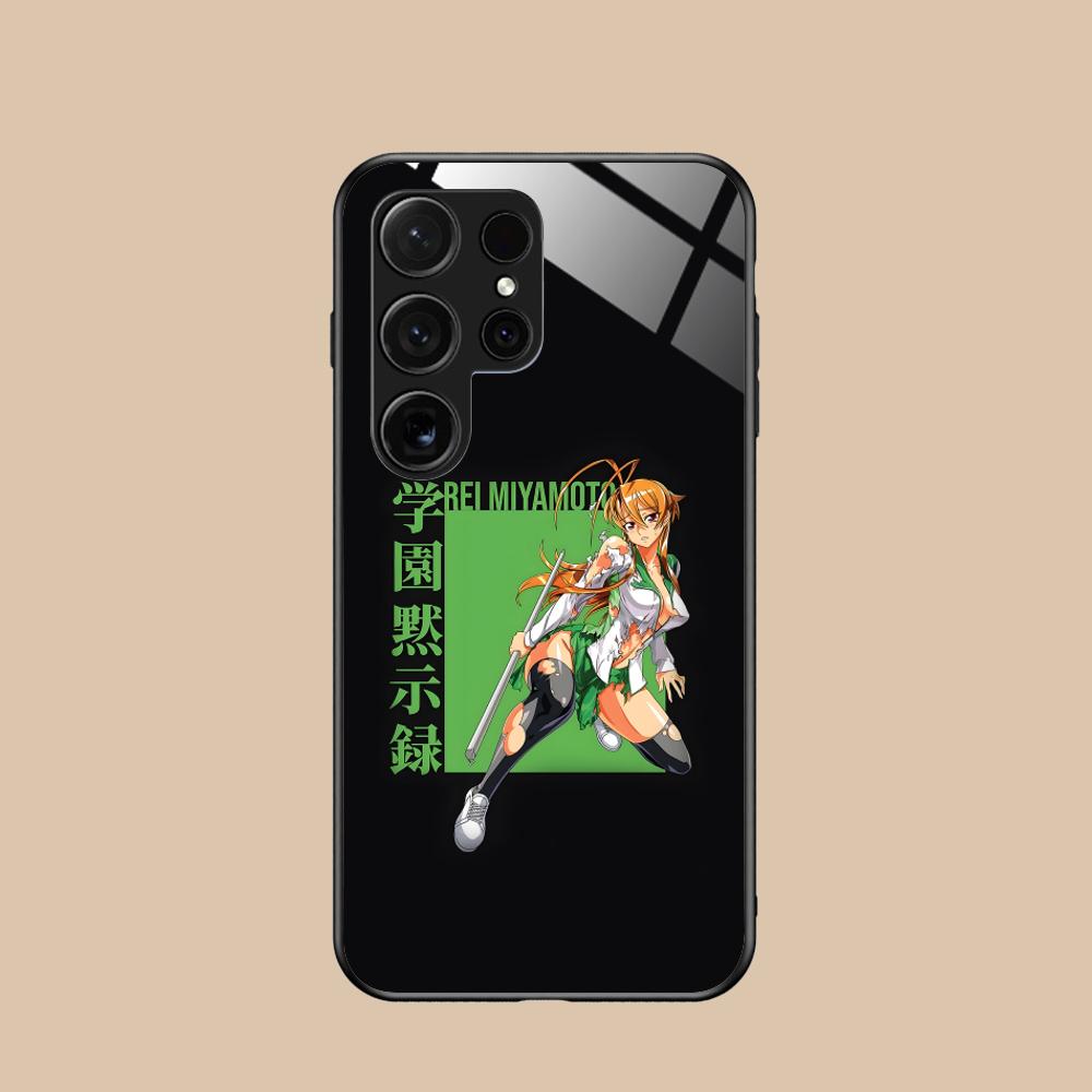 Чехол для телефона Highschool Rei Miyamoto для Samsung Galaxy S26 S25 S24 S23 S22 S21 S20 Note20 Plus FE Ultra Стеклянная цветная крышка