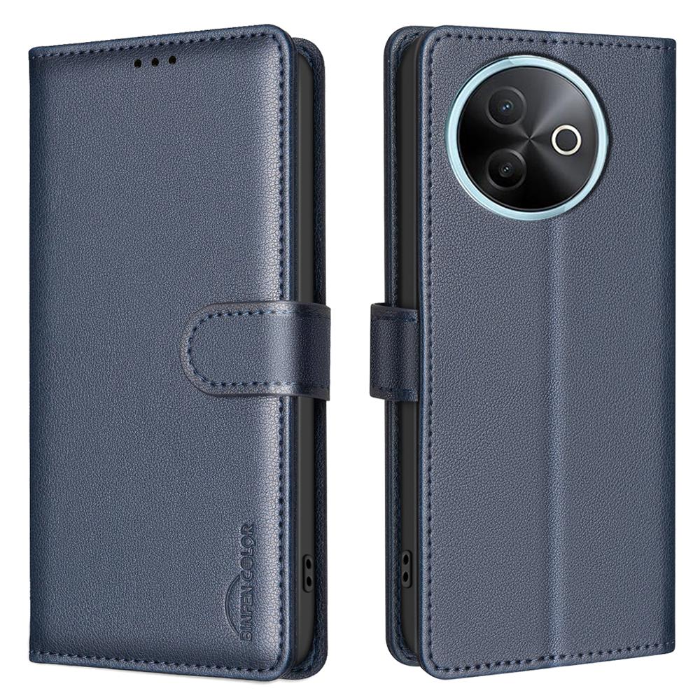 BINFEN COLOR BF32 For vivo Y39 5G Leather Case Wallet RFID Blocking Phone Cover