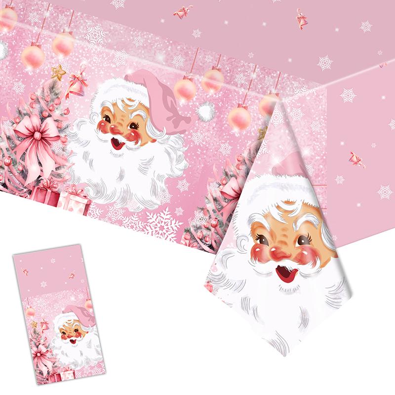 Рождественская одноразовая пластиковая скатерть с рисунком уродливого свитера с изображением пряничного человечка и оленя, водонепроницаемая, маслянистая, для вечеринки