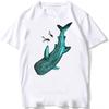 Dive To The Depths Of The Ocean with Whale Shark Art TShirt Unisex Men Great White Shark Anatomy T-Shirt Hip Hop Boy Casual Tees