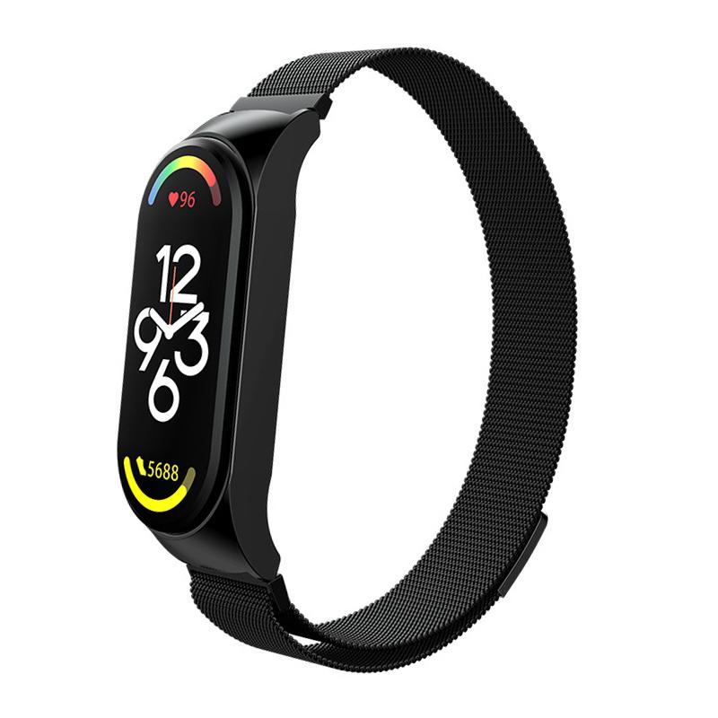 Миланский ремешок-петля для Xiaomi Mi Band 8 7 браслет из нержавеющей стали metel Correa Miband Band6 Band4 для Xiaomi Mi Band 3 4 5 6 7
