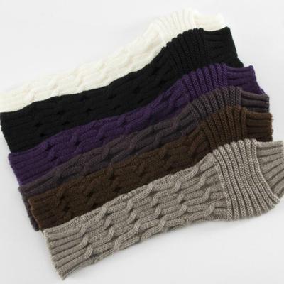 Акриловые вязаные перчатки без пальцев, зимние перчатки для девочек, теплые длинные сексуальные вязаные перчатки-грелки