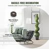 2 Pack 5' Artificial Boxwood Topiary Tree Faux Plant UV Decor In/Outdoor