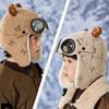 Cold Proof Children Pilot Hat Cute Cartoon Warm Hat Fashion Ear Protection Cap  Winter