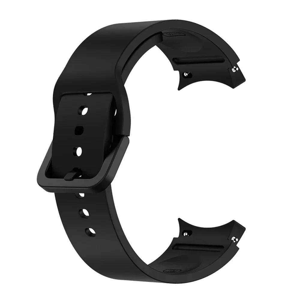Классический силиконовый кожаный ремешок для Samsung Galaxy Watch 7 5 Pro 40 мм 44 мм сменный ремешок Watch6 4 Classic 47 43 мм 46 мм браслет Correa