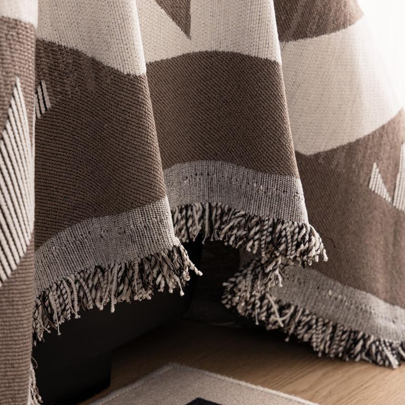 Шенилл Этнический стиль Чехол для дивана Коврики для дивана Стеганое одеяло Полное покрытие Нескользящий Защитник дивана Универсальное Одеяло для дивана Кемпинговое одеяло