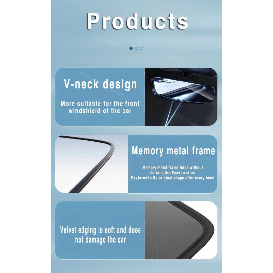 For VW Volkswagen Tiguan AD1 AX1 2016~2023 2020 Car Sun Visor Front Windshield Sunshade Heat Insulation Summer Auto Accessories