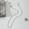 Женское ожерелье с дизайном в виде скрепки, гальванизированное, изысканное, с полированной отделкой