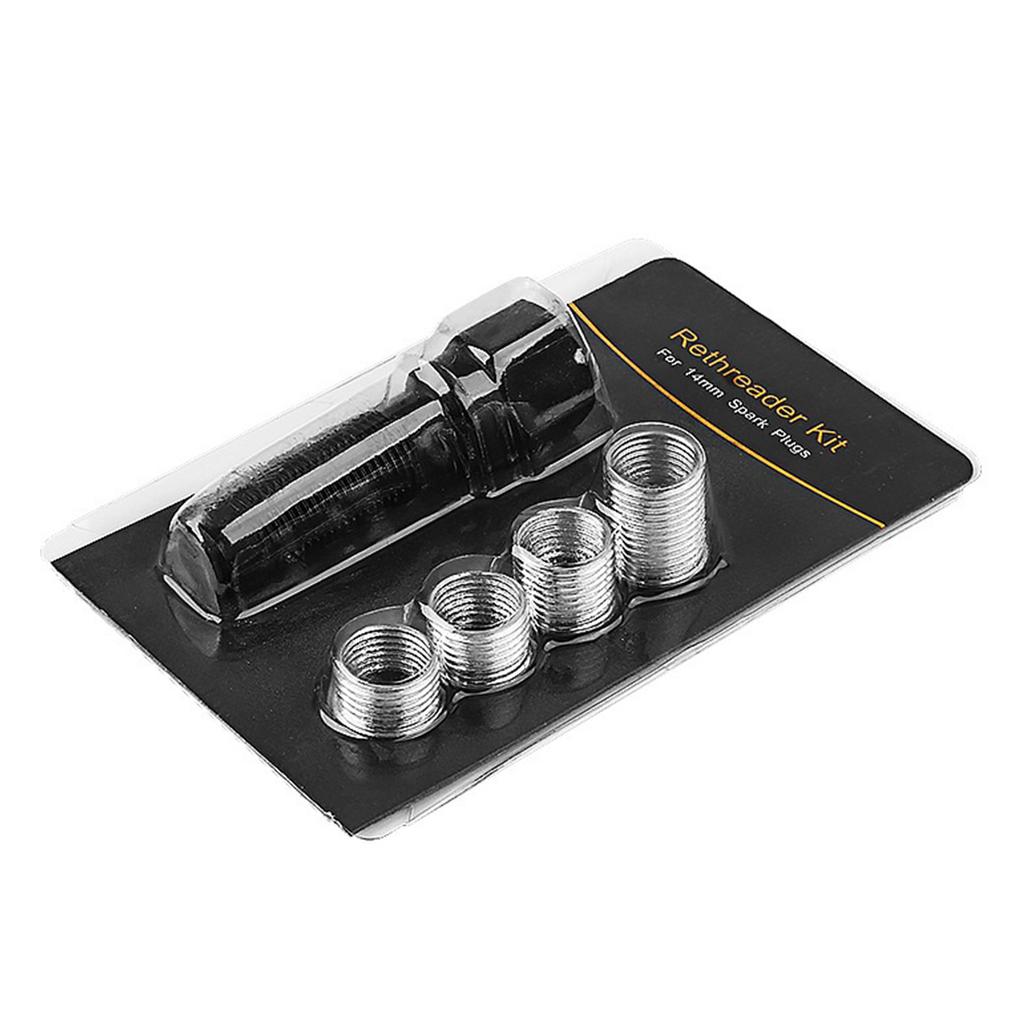 M14*1.25 Spark Plug Thread Repair Tool Car Spark Plug Rethreading Helicoil Thread Repair Kit Spark-Plug Hole Sleeve Parts