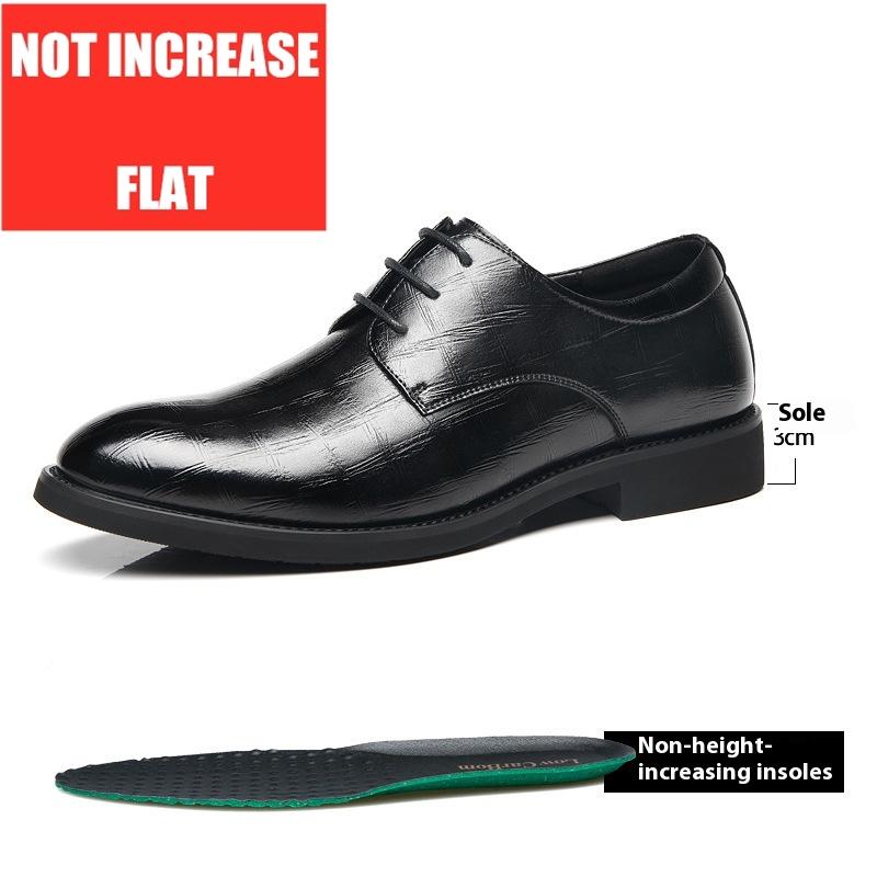 Мужские туфли-лифты из натуральной кожи на толстой подошве, увеличивающие рост на 3/6/8 см, мужские формальные туфли Оксфорды для бизнеса, свадьбы, вечеринки
