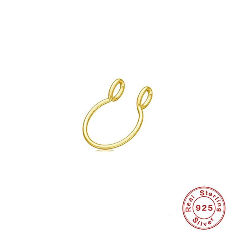 Серьги-гвоздики для пирсинга хряща в носу S925 пробы