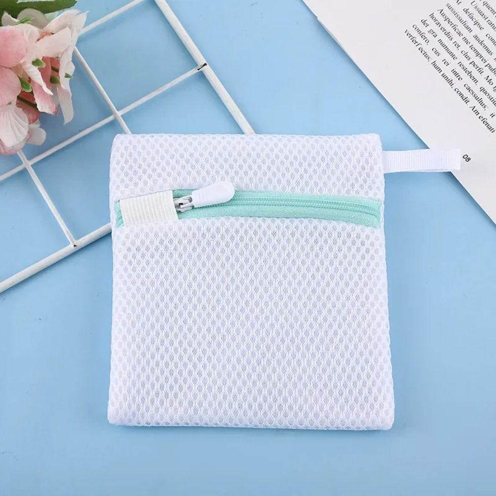 1Pc Bath Foaming Soap Foaming Net Square Soap Bag Portable Mesh Laundry Bag Bathroom