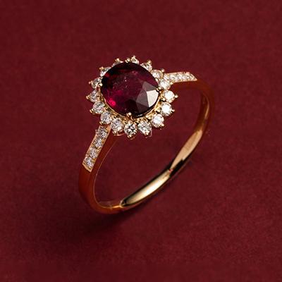 925 Серебряное винтажное кольцо с драгоценным камнем, красные кольца с цирконием 5А для женщин, обручальное, свадебное