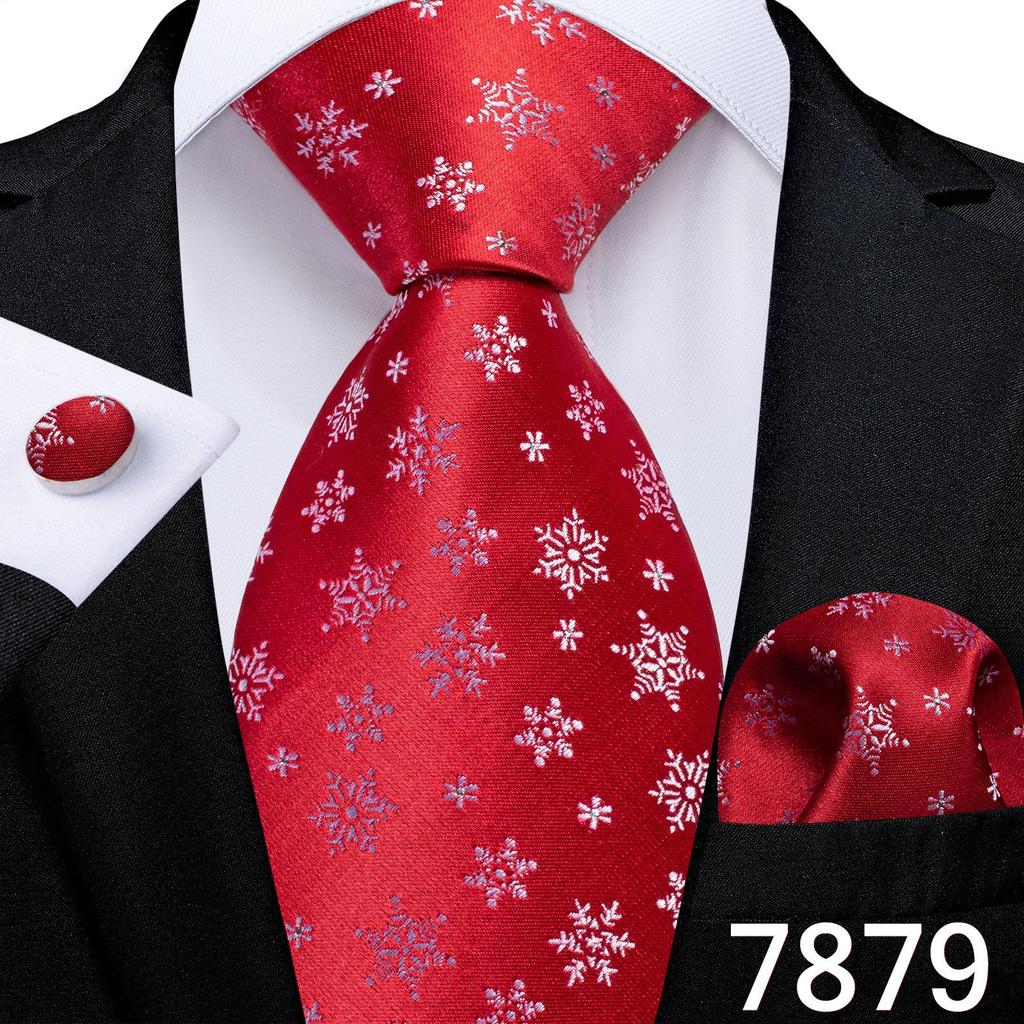 Мужской шелковый галстук в клетку, полосатый однотонный синий галстук, носовой платок, набор запонок, свадебный комплект