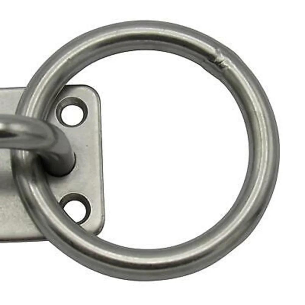 Крюк из нержавеющей стали 316, 6 мм, морского класса, с глазом и кольцом, для крепления и швартовки, аксессуары для лодок и яхт