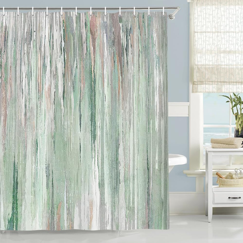 25Style Luxury Abstract Marbling Shower Curtains Geometric Stripes Drapes For Bathroom Accessories Set Bathtub Curtain With Hooks Waterproof