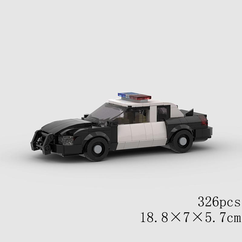 Классический Автомобиль Скорость MOC Внедорожник Гонки Полиция Модель Строительные Кубики Родстер Транспортное средство Город Супер Гонки Блоки Технический Рождественский подарок