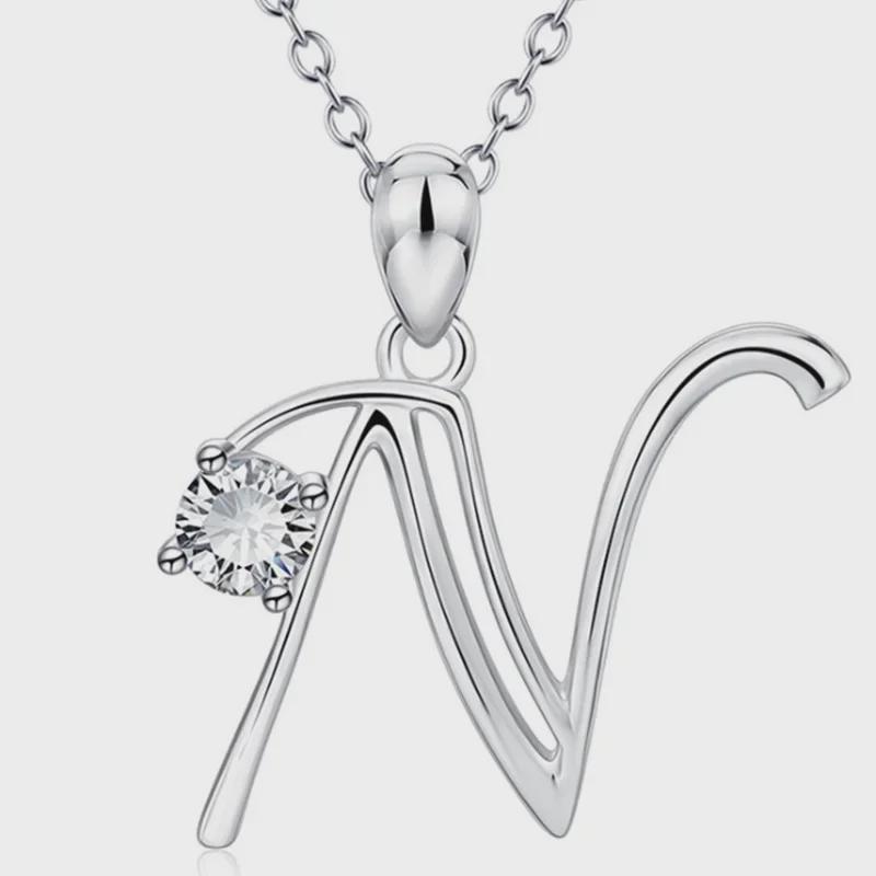 Ожерелье с подвеской Weiya Wish Diamond Alphabet — модное и стильное