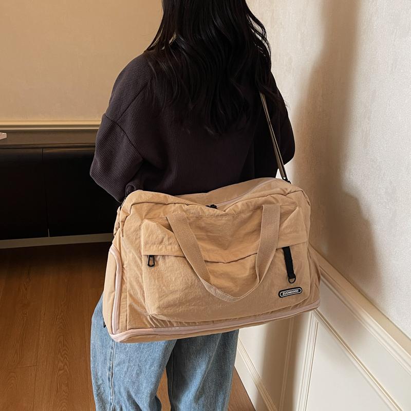 Женская легкая складная дорожная сумка-дафл, большая вместимость, много отделений, дорожная сумка для багажа, нейлоновые спортивные сумки-тоут для спортзала