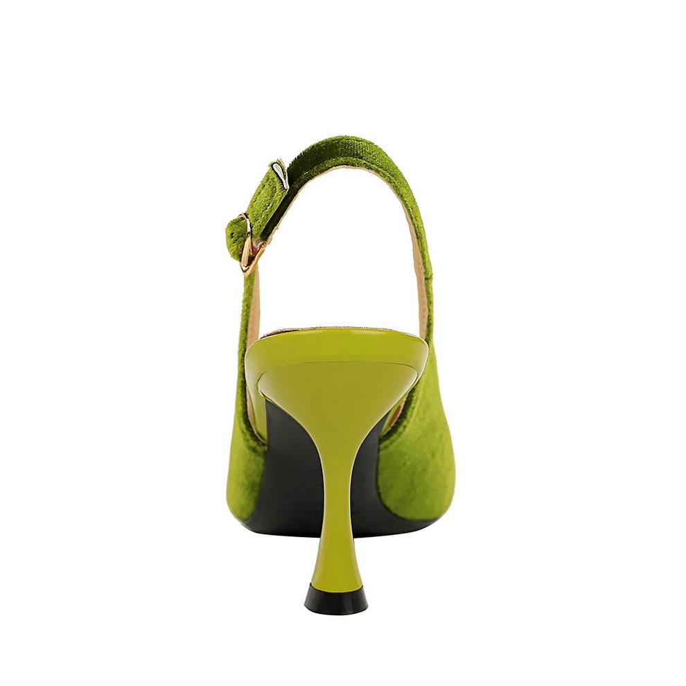 Женские модные банкетные бокалы для вина на высоких каблуках, замшевые одинарные туфли с металлическими острыми краями и выдолбленным задним ремешком