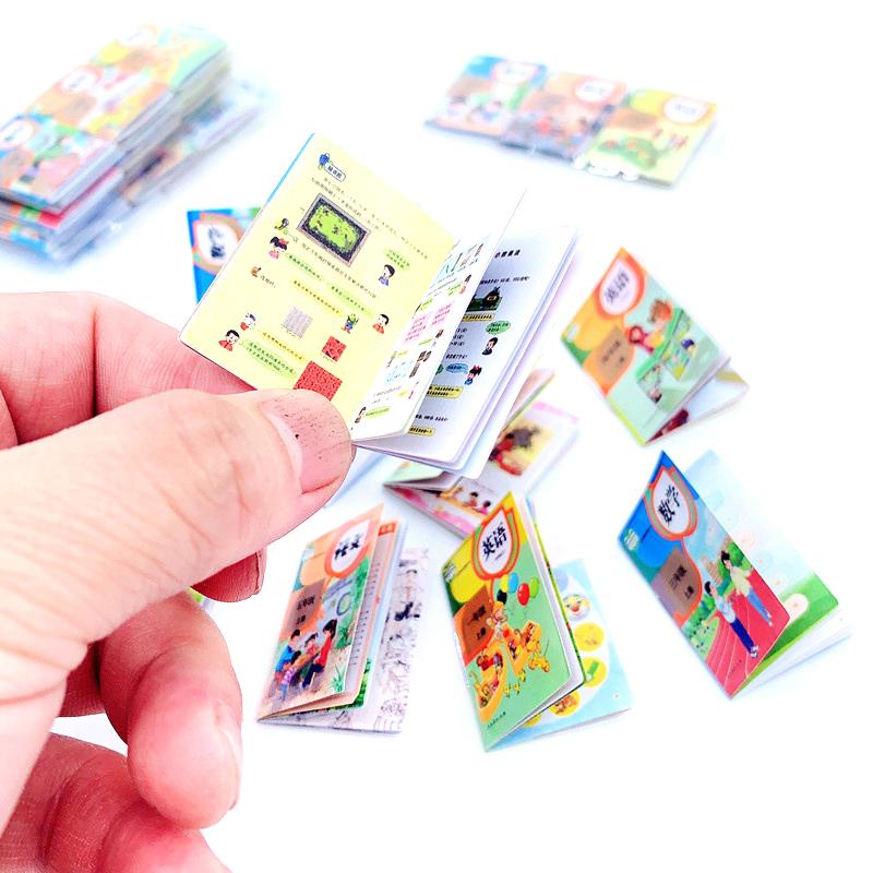 3шт 1:12 Миниатюрная книга для кукольного домика Учебники для всех классов Математика Английский Книги Модель Класс Декор Аксессуары для кукольного домика