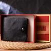 Мужское портмоне в два сложения из натуральной фактурной кожи CANPELLINI Purse 21575 Черное