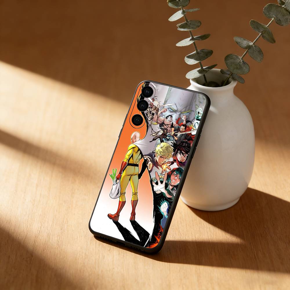 Аниме O-One P-Punch Man Чехол для телефона Samsung Galaxy A91,80,73,72 ,71,53,52,32 ,31,22,21s,20, Мягкий Черный Чехол