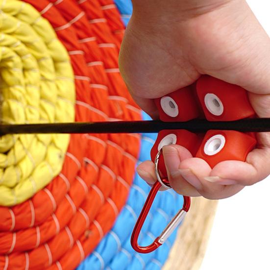 Arrow Puller Silicone Small Archery Target Remover Gripper with Hanging Buckle Ergonomic Hand Saver for Practice