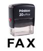Printtoo FAX Self Inking Rubber Stamp Office Stationary Custom Stamp-Black